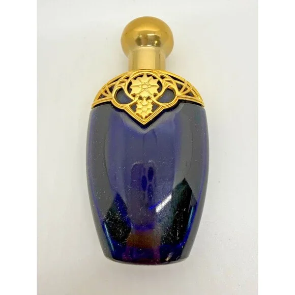 Avon Mesmerize Women Cologne Spray 1.7oz Vintage Cobalt Blue Bottle Rare NOS - Picture 5 of 6